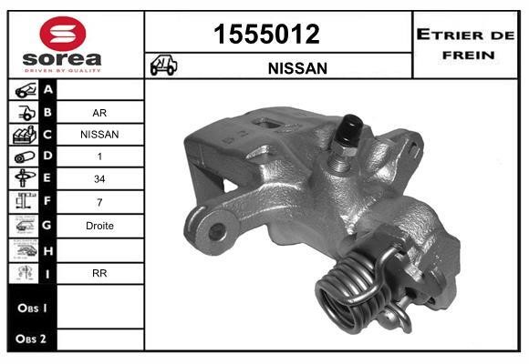 SNRA 1555012 Суппорт тормозной 1555012: Отличная цена - Купить в Польше на 2407.PL!