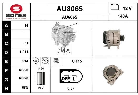 SNRA AU8065 Генератор AU8065: Отличная цена - Купить в Польше на 2407.PL!