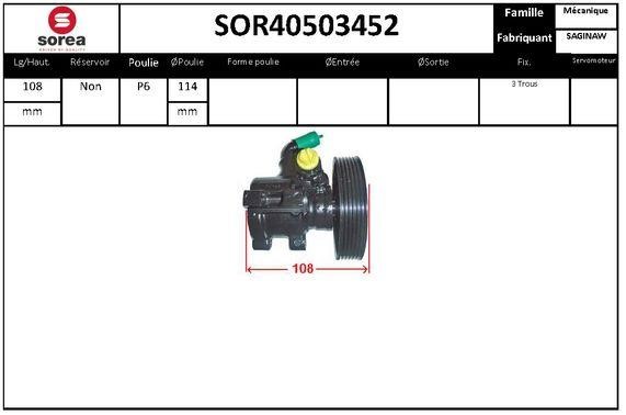 SNRA SOR40503452 Pompa hydrauliczna, układ kierowniczy SOR40503452: Dobra cena w Polsce na 2407.PL - Kup Teraz!