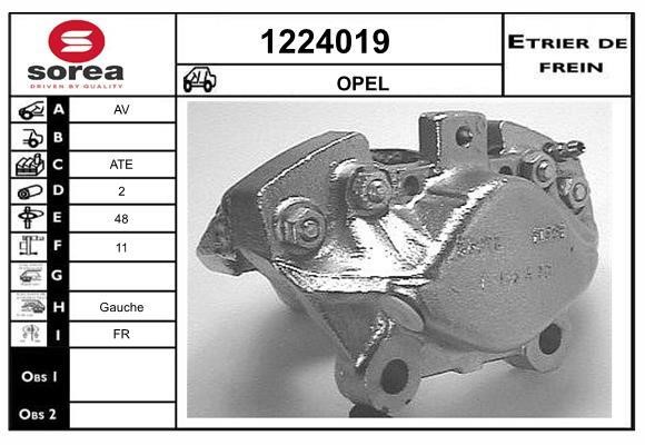 SNRA 1224019 Суппорт тормозной 1224019: Отличная цена - Купить в Польше на 2407.PL!