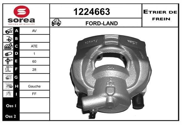 SNRA 1224663 Brake caliper front left 1224663: Buy near me in Poland at 2407.PL - Good price!