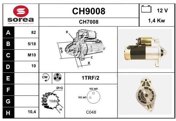SNRA CH9008 Starter CH9008: Buy near me in Poland at 2407.PL - Good price!
