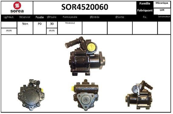 SNRA SOR4520060 Pompa hydrauliczna, układ kierowniczy SOR4520060: Dobra cena w Polsce na 2407.PL - Kup Teraz!