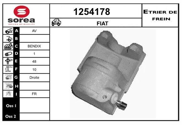 SNRA 1254178 Brake caliper 1254178: Buy near me in Poland at 2407.PL - Good price!