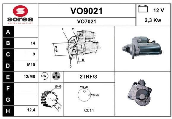 SNRA VO9021 Starter VO9021: Buy near me in Poland at 2407.PL - Good price!