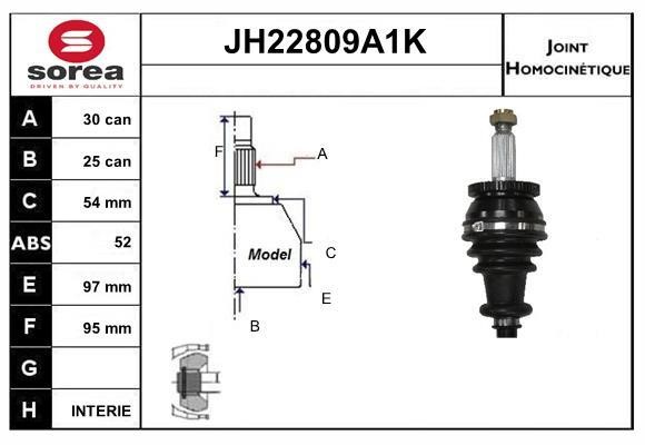 SNRA JH22809A1K Gelenksatz, antriebswelle JH22809A1K: Kaufen Sie zu einem guten Preis in Polen bei 2407.PL!