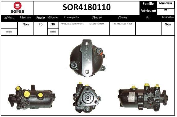 SNRA SOR4180110 Pompa hydrauliczna, układ kierowniczy SOR4180110: Dobra cena w Polsce na 2407.PL - Kup Teraz!