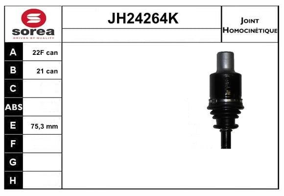SNRA JH24264K Joint Kit, drive shaft JH24264K: Buy near me in Poland at 2407.PL - Good price!