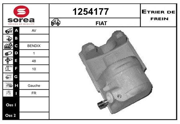 SNRA 1254177 Brake caliper 1254177: Buy near me in Poland at 2407.PL - Good price!