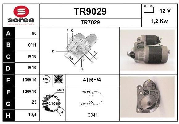 SNRA TR9029 Starter TR9029: Buy near me in Poland at 2407.PL - Good price!