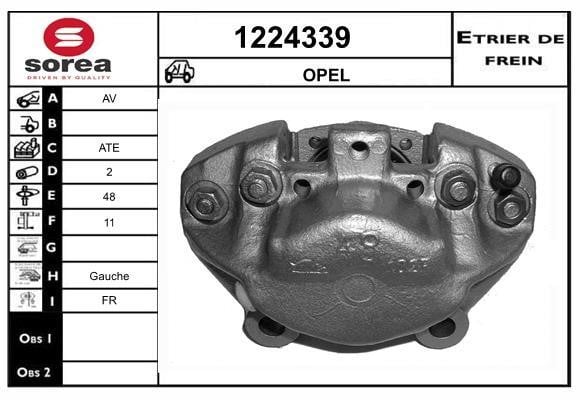 SNRA 1224339 Brake caliper 1224339: Buy near me in Poland at 2407.PL - Good price!