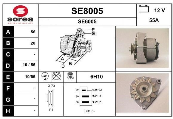SNRA SE8005 Alternator SE8005: Dobra cena w Polsce na 2407.PL - Kup Teraz!