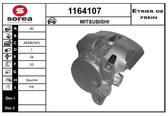 SNRA 1164107 Brake caliper 1164107: Buy near me in Poland at 2407.PL - Good price!