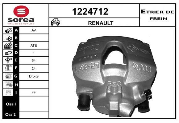 SNRA 1224712 Brake caliper 1224712: Buy near me in Poland at 2407.PL - Good price!