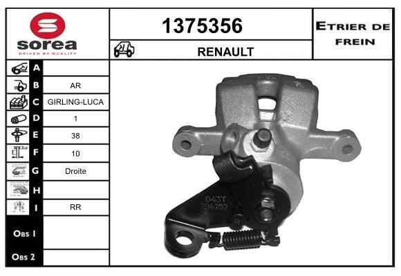 SNRA 1375356 Brake caliper 1375356: Buy near me in Poland at 2407.PL - Good price!