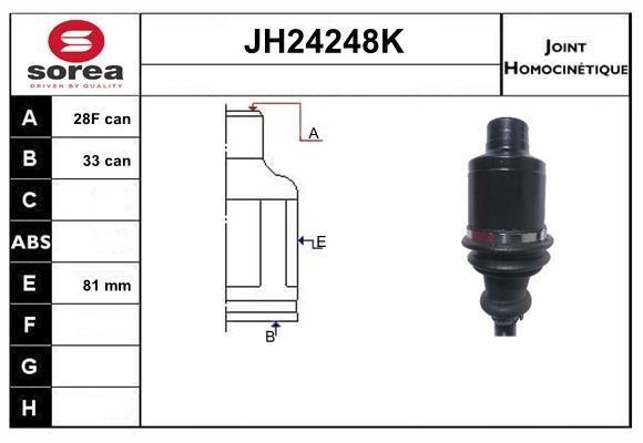 SNRA JH24248K Joint Kit, drive shaft JH24248K: Buy near me in Poland at 2407.PL - Good price!
