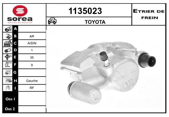 SNRA 1135023 Brake caliper rear left 1135023: Buy near me in Poland at 2407.PL - Good price!