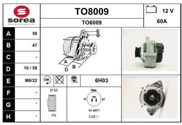 SNRA TO8009 Generator TO8009: Kaufen Sie zu einem guten Preis in Polen bei 2407.PL!