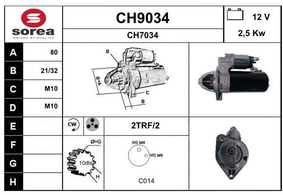 SNRA CH9034 Starter CH9034: Buy near me in Poland at 2407.PL - Good price!