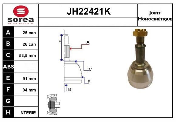 SNRA JH22421K Przegub homokinetyczny JH22421K: Dobra cena w Polsce na 2407.PL - Kup Teraz!