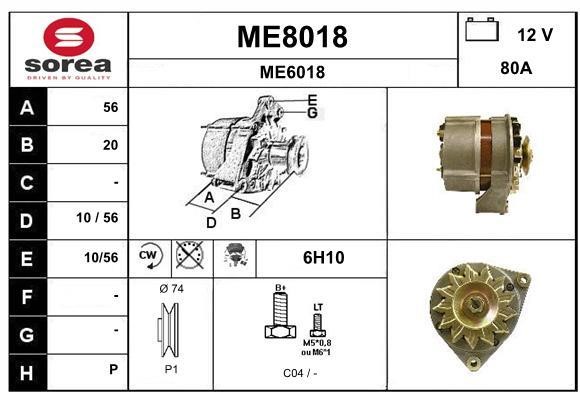 SNRA ME8018 Alternator ME8018: Dobra cena w Polsce na 2407.PL - Kup Teraz!