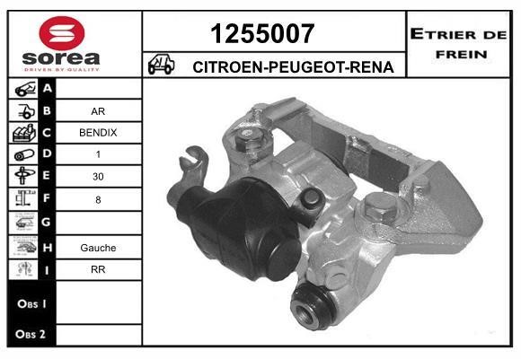 SNRA 1255007 Brake caliper 1255007: Buy near me in Poland at 2407.PL - Good price!