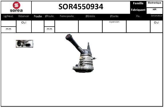 SNRA SOR4550934 Насос гідропідсилювача керма SOR4550934: Приваблива ціна - Купити у Польщі на 2407.PL!