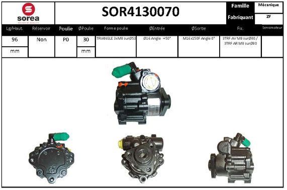SNRA SOR4130070 Pompa hydrauliczna, układ kierowniczy SOR4130070: Dobra cena w Polsce na 2407.PL - Kup Teraz!