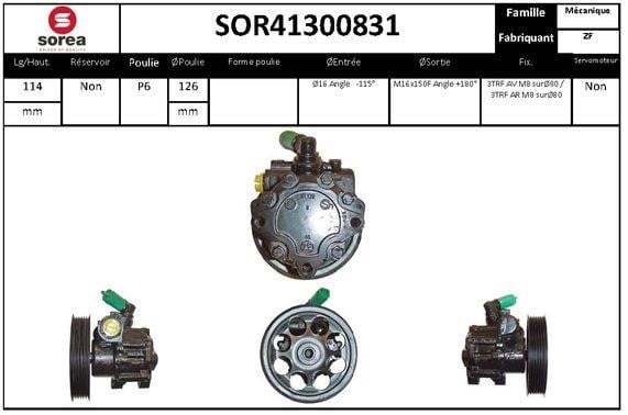SNRA SOR41300831 Hydraulic Pump, steering system SOR41300831: Buy near me in Poland at 2407.PL - Good price!