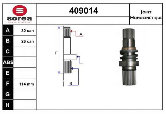 SNRA 409014 Joint Kit, drive shaft 409014: Buy near me in Poland at 2407.PL - Good price!