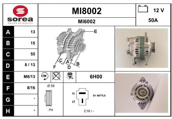 SNRA MI8002 Alternator MI8002: Dobra cena w Polsce na 2407.PL - Kup Teraz!