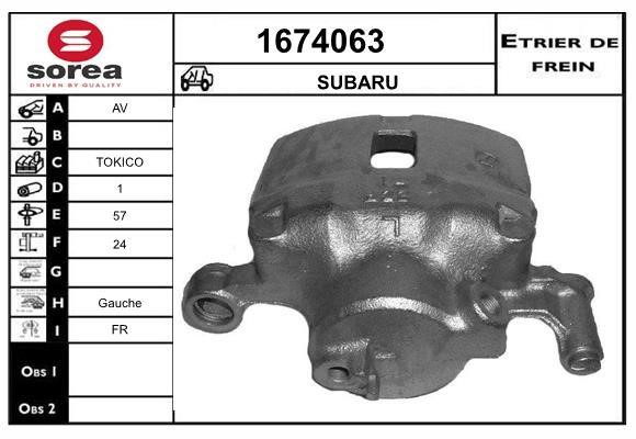 SNRA 1674063 Суппорт тормозной передний левый 1674063: Отличная цена - Купить в Польше на 2407.PL!