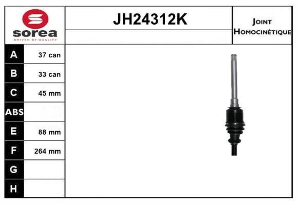 SNRA JH24312K Joint kit, drive shaft JH24312K: Buy near me in Poland at 2407.PL - Good price!