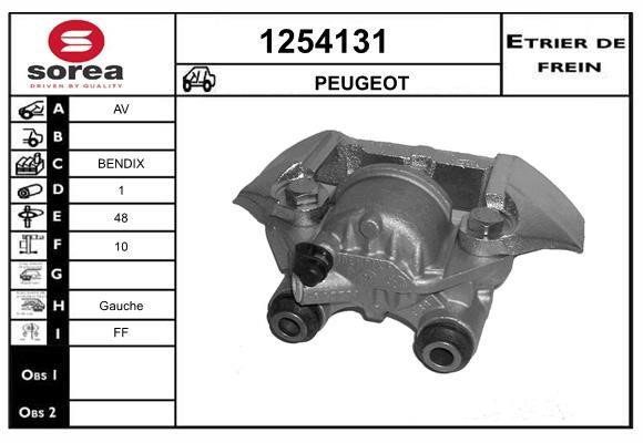 SNRA 1254131 Brake caliper front left 1254131: Buy near me in Poland at 2407.PL - Good price!