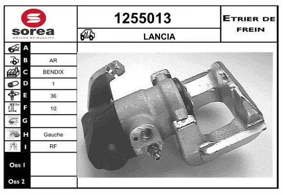 SNRA 1255013 Brake caliper rear left 1255013: Buy near me in Poland at 2407.PL - Good price!