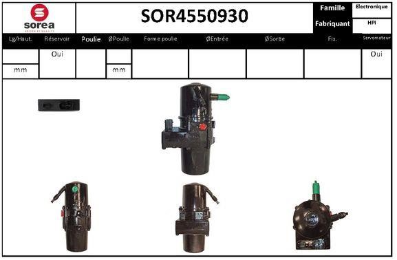 SNRA SOR4550930 Hydraulic Pump, steering system SOR4550930: Buy near me in Poland at 2407.PL - Good price!