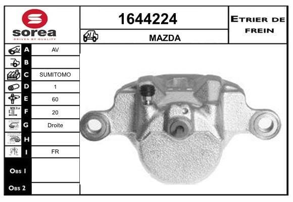 SNRA 1644224 Brake caliper front right 1644224: Buy near me in Poland at 2407.PL - Good price!
