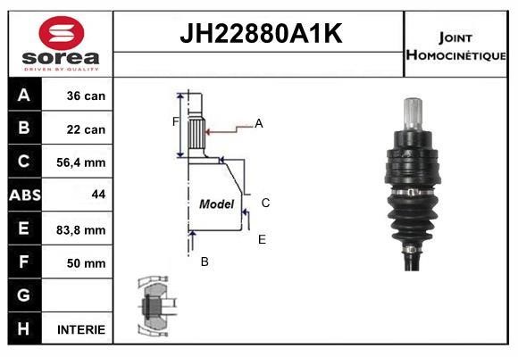 SNRA JH22880A1K Przegub homokinetyczny JH22880A1K: Dobra cena w Polsce na 2407.PL - Kup Teraz!