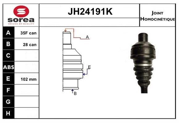 SNRA JH24191K CV joint JH24191K: Buy near me in Poland at 2407.PL - Good price!