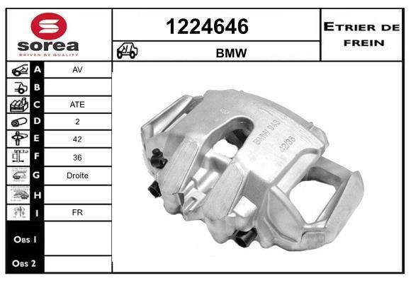 SNRA 1224646 Brake caliper 1224646: Buy near me in Poland at 2407.PL - Good price!