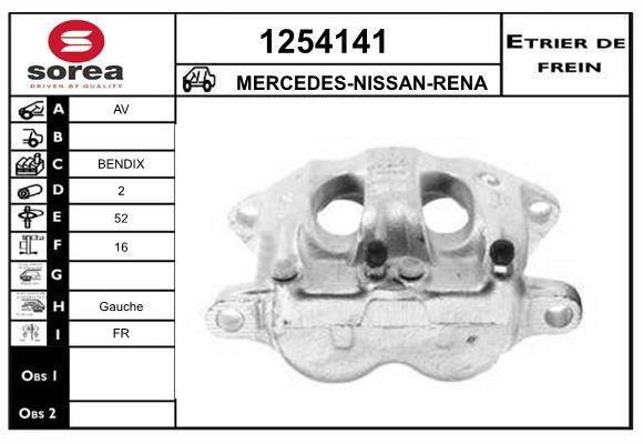 SNRA 1254141 Суппорт тормозной 1254141: Отличная цена - Купить в Польше на 2407.PL!