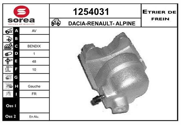 SNRA 1254031 Brake caliper 1254031: Buy near me in Poland at 2407.PL - Good price!