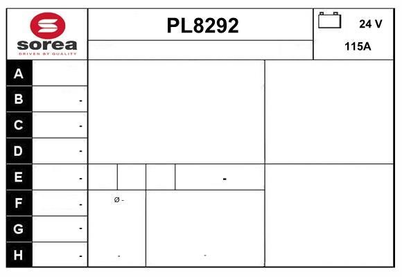 SNRA PL8292 Alternator PL8292: Dobra cena w Polsce na 2407.PL - Kup Teraz!