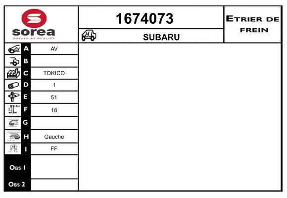 SNRA 1674073 Bremssattel 1674073: Kaufen Sie zu einem guten Preis in Polen bei 2407.PL!