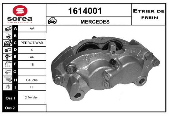 SNRA 1614001 Brake caliper 1614001: Buy near me in Poland at 2407.PL - Good price!