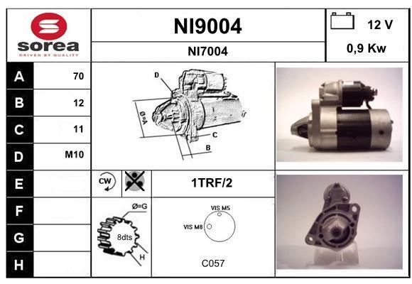 SNRA NI9004 Anlasser NI9004: Kaufen Sie zu einem guten Preis in Polen bei 2407.PL!