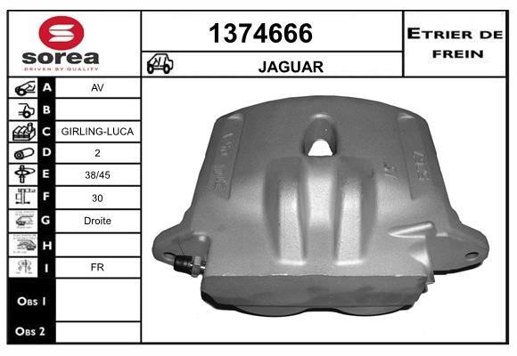 SNRA 1374666 Суппорт тормозной передний правый 1374666: Отличная цена - Купить в Польше на 2407.PL!