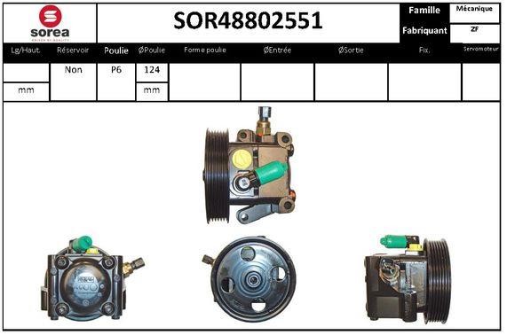 SNRA SOR48802551 Hydraulic Pump, steering system SOR48802551: Buy near me in Poland at 2407.PL - Good price!