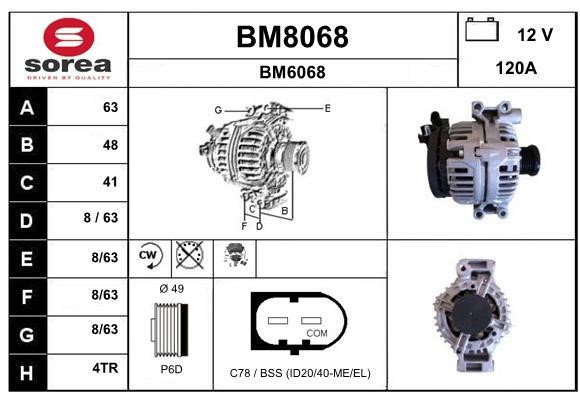 SNRA BM8068 Генератор BM8068: Отличная цена - Купить в Польше на 2407.PL!