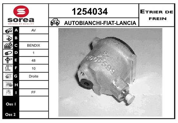 SNRA 1254034 Суппорт тормозной передний правый 1254034: Отличная цена - Купить в Польше на 2407.PL!